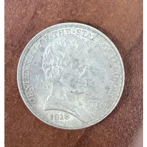 Classic Commemorative Silver--- Illinois Centennial 1918 -Silver- 0.5 Dollar