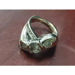 Stunning 3.45 CTW Diamond and Gold Custom Ring Size 5.75 14k 12.5g