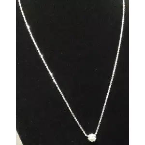 14k White Gold Chain 20