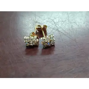 Diamond and 14k Gold 14k Earrings .5 Carat Total