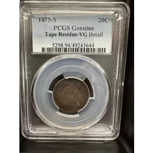 Twenty Cent Pieces-Liberty Seated 1875-1878