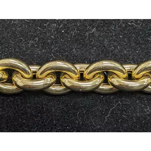 Stunning 14k Gold Rollo Link Necklace by Milor 20