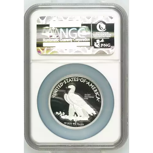 This is the 2016 1oz Silver Winged Liberty High Relief.   Working alongside the Saint-Gaudens museum in Cornish, New Hampshire, this commemorative is a stunning high relief silver piece 109 years in the making! U.S. Mint 12th Chief Engraver, John Mercanti